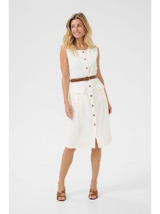 Cream Sukienka w kolorze kremowym rozmiar: 38. Brązowe sukienki Cream, na co dzień, bez wzorów, ze skóry, bez kołnierzyka, bez ramiączek, midi, proste. Za 173,99 zł.