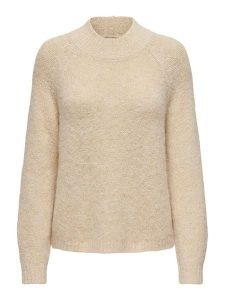 JDY Sweter "Zoey" w kolorze beżowym rozmiar: XL. Brązowe swetry oversize JDY, xl, bez wzorów, bez ramiączek. Za 61,46 zł.