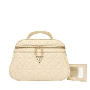 Kosmetyczka Guess. Brązowe kosmetyczki Guess, z aplikacjami. Za 184,99 zł.