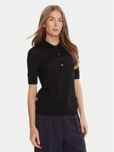 BOSS Sweter Fidenka 50545015 Czarny Regular Fit. Czarne swetry klasyczne Boss, xxl, z wełny, bez kołnierzyka. Za 499,99 zł.