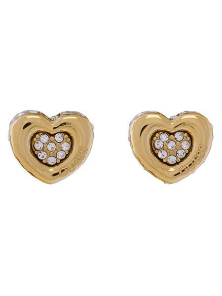 Guess Kolczyki JUBE05 466JW Złoty. Żółte kolczyki Guess, metalowe. Za 169,99 zł.