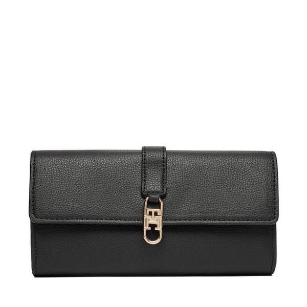 Portfel Tommy Hilfiger. Czarne portfele TOMMY HILFIGER, bez wzorów. Za 289,99 zł.