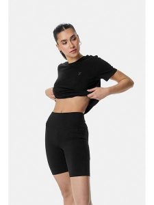 Cardio Bunny Szorty sportowe w kolorze czarnym rozmiar: M. Czarne spodenki sportowe Cardio Bunny, m, bez wzorów, z podwyższonym stanem, outdoorowe. Za 79,59 zł.