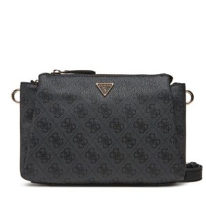 Torebka Guess. Szare listonoszki Guess, z aplikacjami, bez dodatków. Za 389,99 zł.