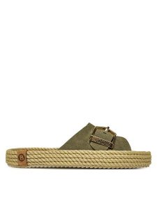 Bohonomad Klapki Corsica COR.12-00011 Khaki. Brązowe klapki Bohonomad, bez wzorów, ze skóry, bez obcasa. Za 259,99 zł.