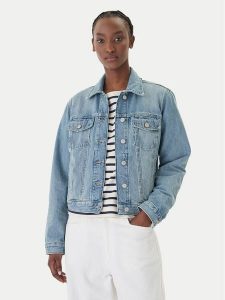 Tommy Jeans Kurtka jeansowa Classic DW0DW22720 Niebieski Regular Fit. Niebieskie kurtki Tommy Jeans, s, bez wzorów, z bawełny, bez kaptura. Za 449,99 zł.