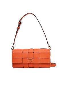 Guess Torebka Maylee HWWG96 61190 Pomarańczowy. Brązowe torebki klasyczne Guess, z aplikacjami, ze skóry, bez dodatków. Za 469,99 zł.