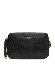 Lasocki Torebka CEO-LSK-L-001-09 Czarny. Czarne listonoszki Lasocki, bez wzorów, z materiału, bez dodatków. Za 159,99 zł.