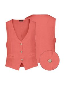 Eight2Nine Kamizelka w kolorze czerwonym rozmiar: L/XL. Czerwone kamizelki Eight2Nine, l, bez wzorów, bez kołnierzyka, bez ramiączek, bez kaptura. Za 131,74 zł.