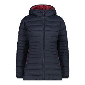 Długa kurtka puchowa z kapturem na zamek Sorona Aura damska CMP. Brązowe kurtki CMP, bez wzorów, z puchu, z kapturem. W wyprzedaży za 469,50 zł.