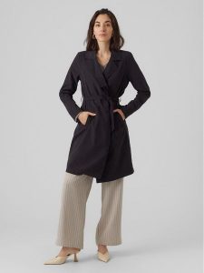 Vero Moda Trencz Billie Daisy 10281638 Czarny Regular Fit. Czarne płaszcze Vero Moda, m, bez wzorów, z syntetyku, bez kaptura. Za 159,99 zł.