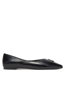 Eva Minge Baleriny LEILA-SLT14086-1 Czarny. Czarne balerinki Eva Minge, bez wzorów, ze skóry, bez obcasa, bez zapięcia. Za 399,99 zł.