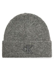 Calvin Klein Czapka Thick Embroidery K60K612321 Szary. Szare czapki Calvin Klein, bez wzorów. Za 149,99 zł.