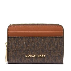 Portfel MICHAEL Michael Kors. Brązowe portfele MICHAEL Michael Kors, bez wzorów. Za 341,99 zł.