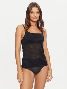 Emporio Armani Underwear Koszulka piżamowa 164881 3F204 00020 Czarny Slim Fit. Czarne koszule nocne Emporio Armani Underwear, bez wzorów, z syntetyku, bez ramiączek. Za 219,99 zł.