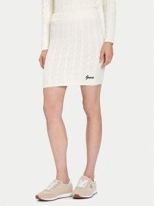 Guess Spódnica ołówkowa V5BD03 Z0572 Beżowy Regular Fit. Brązowe spódnice Guess, m, z aplikacjami, z syntetyku. Za 239,99 zł.