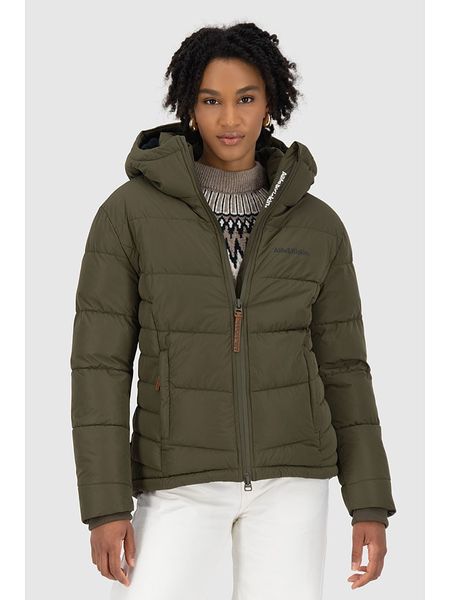 Alife and kickin Kurtka zimowa "JuanaAK" w kolorze khaki rozmiar: XS. Brązowe kurtki Alife and Kickin, na zimę, xs, bez wzorów, z puchu, bez kaptura. Za 236,61 zł.