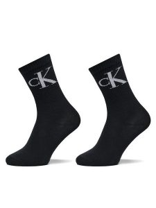 Calvin Klein Jeans Skarpety długie 701228811 Czarny. Czarne skarpetki Calvin Klein Jeans, bez wzorów, z bawełny. Za 69,99 zł.