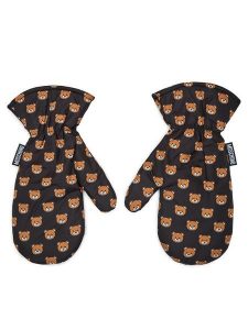 MOSCHINO Rękawiczki Damskie 65393 M3003 Czarny. Czarne rękawiczki MOSCHINO, bez wzorów, z dzianiny. Za 699,99 zł.