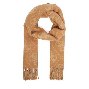 Szalik Guess. Brązowe szaliki Guess, z aplikacjami. Za 289,99 zł.