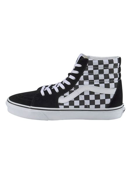 Vans Skórzane sneakersy "SK8-Hi" w kolorze czarno-białym rozmiar: 36. Białe trampki Vans, bez wzorów, za kostkę, bez zapięcia. Za 239,86 zł.