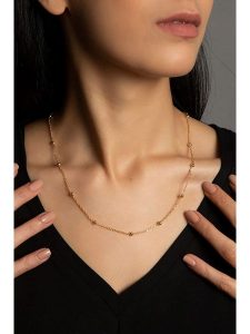 Heliophilia Srebrny naszyjnik z elementami ozdobnymi - dł. 45 cm rozmiar: onesize. Szare naszyjniki Heliophilia, srebrne. Za 30,95 zł.