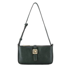 Torebka U.S. Polo Assn. Zielone torebki klasyczne U.S. Polo Assn., bez wzorów, bez dodatków. Za 279,99 zł.