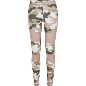 Legginsy damskie Urban Classics camouflage tech. Czerwone legginsy Urban Classics, bez wzorów, z meshu. Za 118,50 zł.