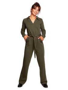 Be Wear Kombinezon w kolorze oliwkowym rozmiar: XXL. Brązowe kombinezony Be Wear, xxl, bez wzorów, z tkaniny, bez kołnierzyka, bez ramiączek, długie. Za 188,85 zł.
