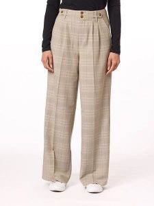 Scotch & Soda Spodnie w kolorze beżowym rozmiar: W27. Brązowe spodnie z wysokim stanem Scotch & Soda, bez wzorów, z materiału, z podwyższonym stanem. Za 188,85 zł.
