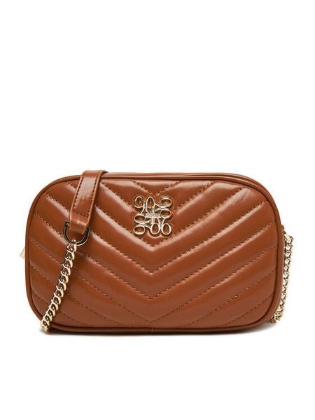 Nine West Torebka CEO-MARY-LA513-89 Brązowy. Brązowe listonoszki Nine West, bez wzorów, z materiału, bez dodatków. Za 169,99 zł.