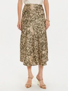 Pepe Jeans Spódnica midi Piety PL901162 Zielony Regular Fit. Zielone spódnice Pepe Jeans, xs, bez wzorów, z jeansu, midi. Za 219,99 zł.