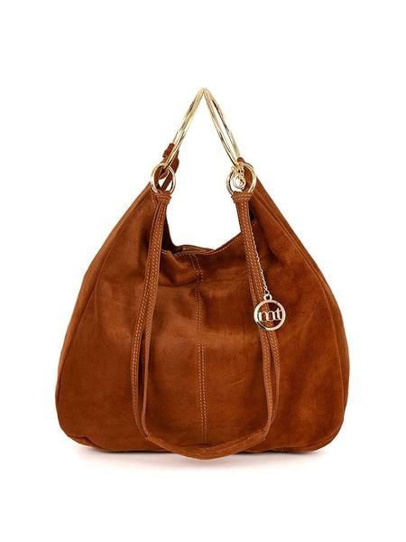 Mia Tomazzi Skórzana torebka "Tarabella" w kolorze jasnobrązowym - 34 x 30 x 11 cm rozmiar: onesize. Brązowe torebki klasyczne Mia Tomazzi, bez wzorów, z materiału, przez ramię, bez dodatków. Za 260,99 zł.