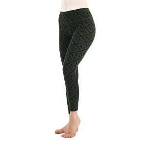 Venus - Legginsy termoaktywne (100% Merino / 230g/m²). Zielone legginsy WOOLONA, bez wzorów, z wełny. W wyprzedaży za 351,00 zł.