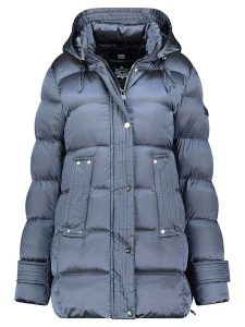 Geographical Norway Kurtka zimowa "Dolidia" w kolorze błękitnym rozmiar: L. Niebieskie kurtki Geographical Norway, na zimę, l, bez wzorów, z puchu, bez kaptura. Za 304,56 zł.