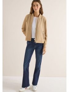 Cecil Dżinsy - Bootcut - w kolorze granatowym rozmiar: W33/L30. Niebieskie jeansy Cecil, z aplikacjami, ze skóry, z podwyższonym stanem. Za 148,96 zł.