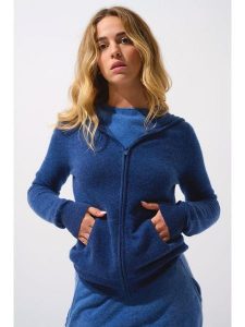 AUTHENTIC CASHMERE Kaszmirowy kardigan "Colombis" w kolorze niebieskim rozmiar: XL. Niebieskie kardigany AUTHENTIC CASHMERE, z kaszmiru. Za 436,14 zł.