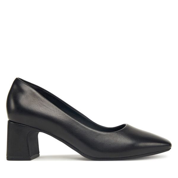 Czółenka Clarks. Czarne czółenka Clarks, bez wzorów, bez obcasa, bez zapięcia. Za 317,99 zł.