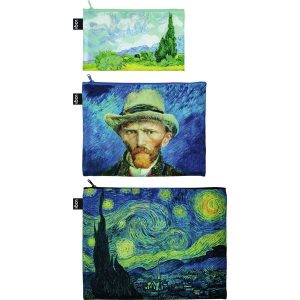 Saszetki Zip Pockets Museum 3 szt. Vincent van Gogh. Kosmetyczki marki LOQI. Za 63,00 zł.