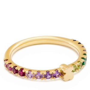 Pierścionek TOUS. Żółte pierścionki Tous, złote. Za 479,99 zł.