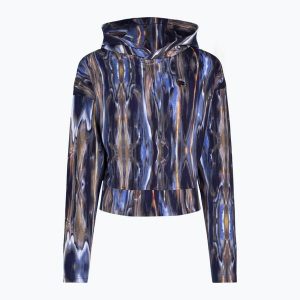 Bluza damska FILA Ceyrat AOP Cropped Hoody. Niebieskie bluzy Fila, xs, bez wzorów, bez kaptura. Za 179,99 zł.
