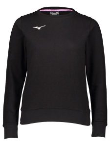 Mizuno Bluza "Terry Crew" w kolorze czarnym rozmiar: M. Czarne bluzy Mizuno, m, bez wzorów, bez kaptura. Za 74,63 zł.