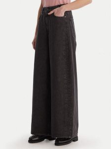 Weekend Max Mara Jeansy Vortice 2615181011 Czarny Wide Leg. Czarne jeansy Weekend Max Mara, bez wzorów, z bawełny. Za 579,99 zł.