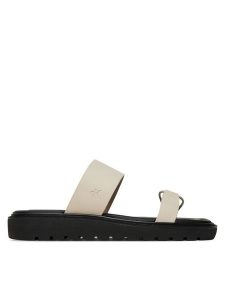 Calvin Klein Jeans Klapki Rope Sandal Soft Lth Mg YW0YW01864 Écru. Klapki Calvin Klein Jeans, bez wzorów, z jeansu, bez obcasa. Za 309,99 zł.