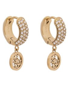 Guess Kolczyki JUBE03 301JW Złoty. Żółte kolczyki Guess, metalowe. Za 229,99 zł.