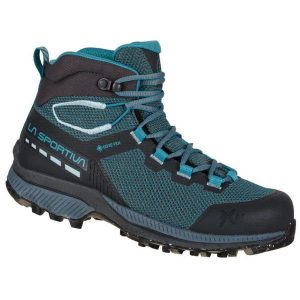 Buty trekkingowe damskie La Sportiva TX Hike Mid GTX. Zielone buty trekkingowe La Sportiva, bez zapięcia. Za 770,99 zł.