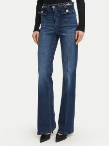 Fracomina Jeansy FR26WVA011D47602 Granatowy Bootcut Fit. Niebieskie jeansy Fracomina, bez wzorów, z bawełny. Za 674,99 zł.