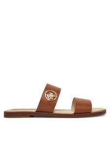 Beverly Hills Polo Club Klapki HY58110-1 Brązowy. Brązowe klapki Beverly Hills Polo Club, bez wzorów, ze skóry, bez obcasa. Za 139,99 zł.