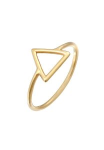 Elli Damski trójkąt Geo Trend filigranowy w srebrze próby 925 Sterling Silver Pierścionki 1 ct. Szare pierścionki Elli, srebrne. Za 207,39 zł.