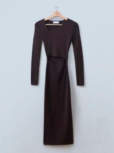 LeGer Sukienka "Linnea" w kolorze brązowym rozmiar: 36. Brązowe sukienki LeGer, bez wzorów, bez kołnierzyka, bez ramiączek, maxi. Za 218,57 zł.